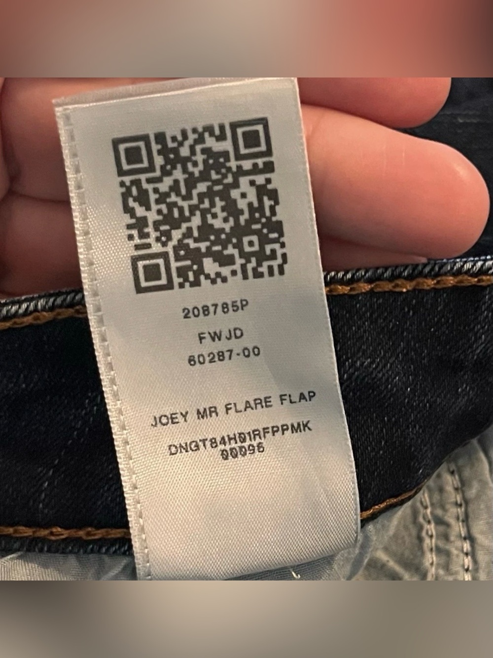 True Religion Women's Joey Midrise Flare Flap Dark Wash Blue Stretch Jeans 36x30 - Picture 13 of 13